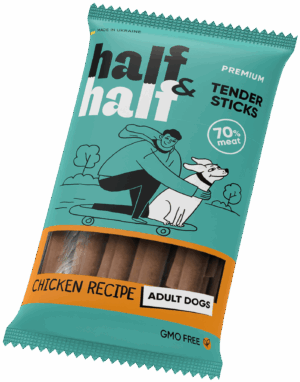 Half&Half Meat Sticks for Dogs with Chicken - 100g