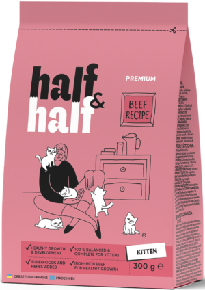 Half&Half Kitten with Beef 300 g