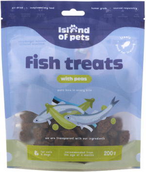 Island of Pets Fish treats with Peas 200g