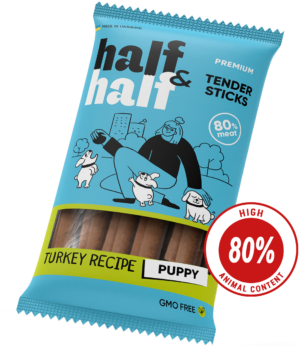 Half&Half Meat Sticks for Puppies with Turkey - 100g