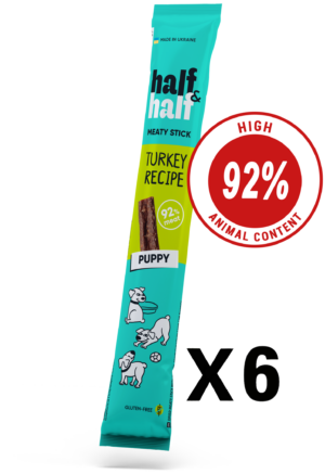 Half&Half Meat Stick for Puppies x6