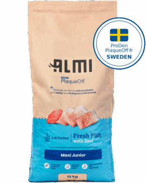 ALMI Maxi Junior Puppy Food 12kg packaging